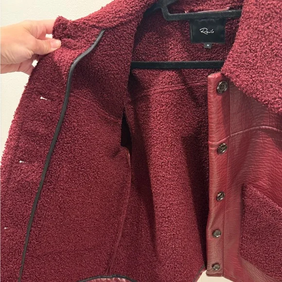 Rails Burgundy Leather Jacket - Picture 4 of 4